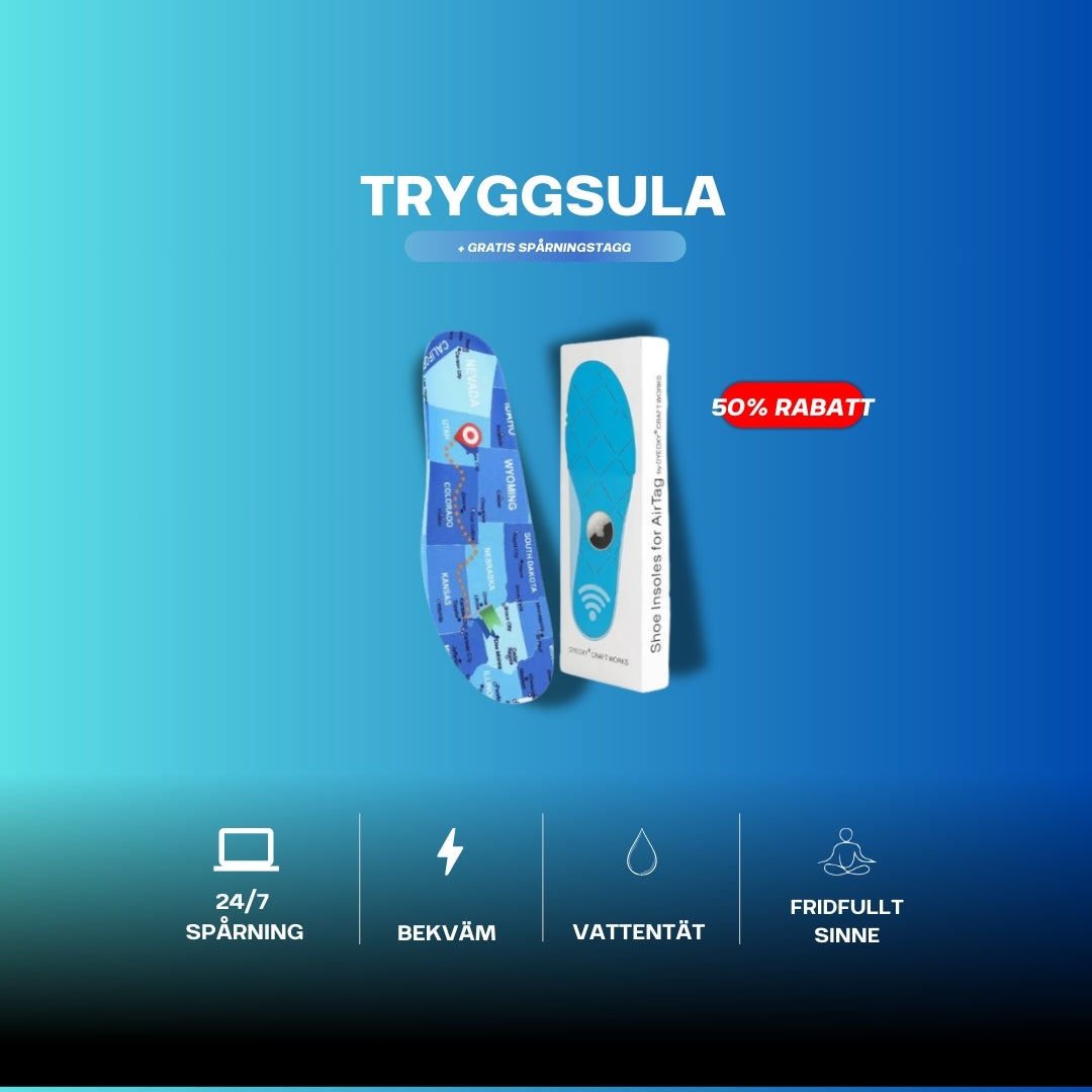 TRYGGSULA + GRATIS SPÅRNINGSTAGG